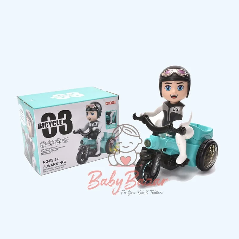 03 Rotate 360° Bicycle Toy with Light Effects & Sound