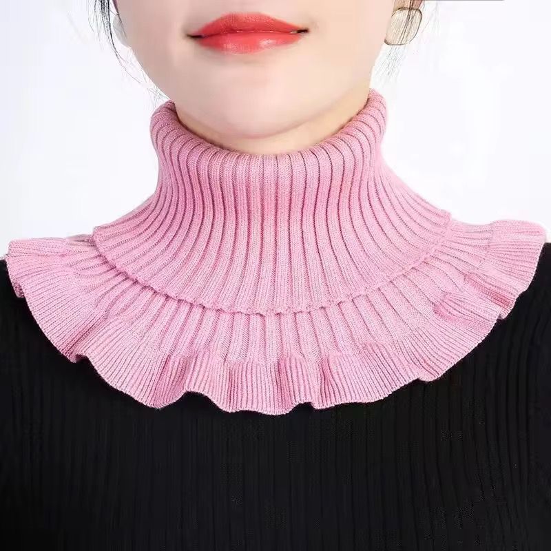 (2 pcs)Knitted warm windproof neck warmer